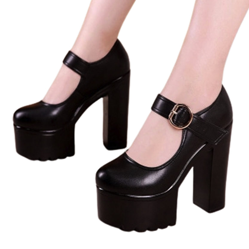 Funki Findz | Shoes | Women's Block Heel Platform Mary Janes
