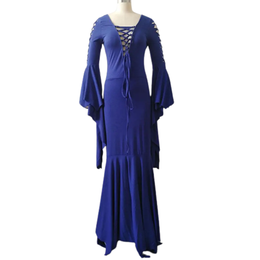 Funki Findz | Dresses | Women's Goth Lace Up Halloween Dress
