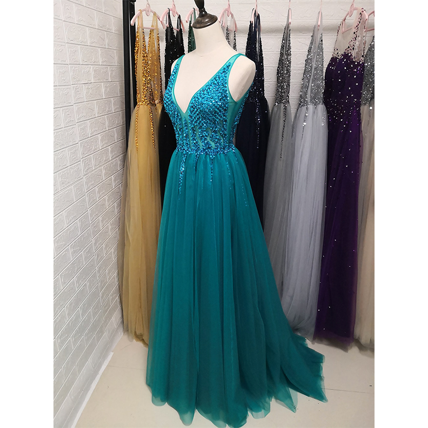 Funki Findz | Dresses | Women's Long Chiffon Tulle Prom Dress