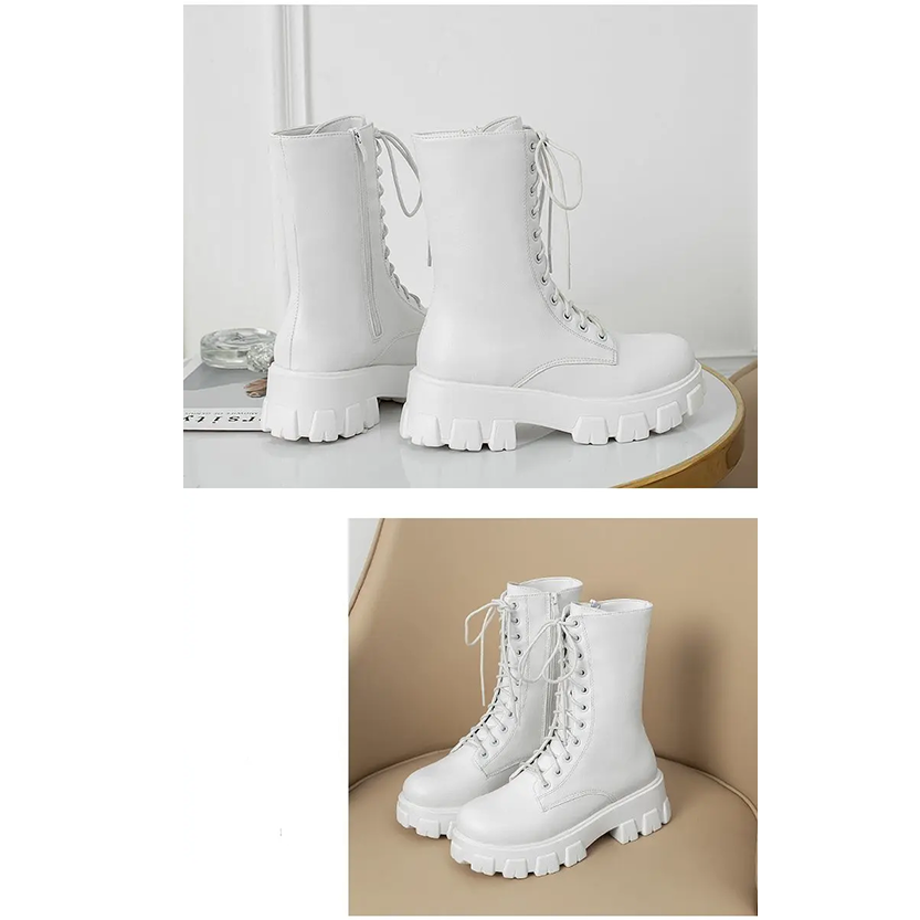 Funki Findz | Boots | Women's Platform Chunky Heel Ankle Boot