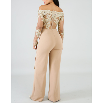 Funki Findz | Pants | Women's Elegant Lace Evening Jumpsuit