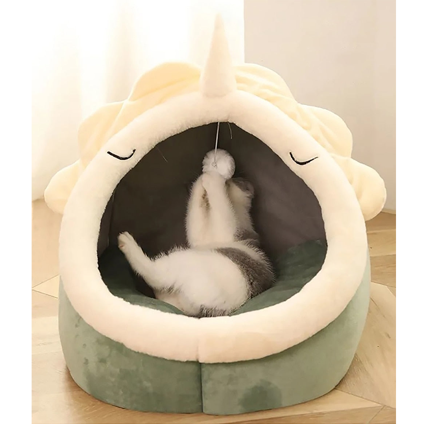 Funki Findz | Pet Beds | Cat Bed | Warm Cozy Kitten Cat Cave