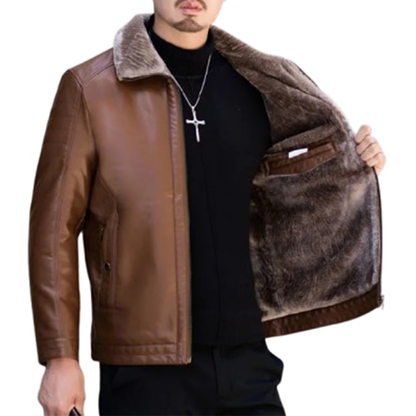 Funki Findz | Jackets | Men's Luxury Faux Leather Winter Jacket