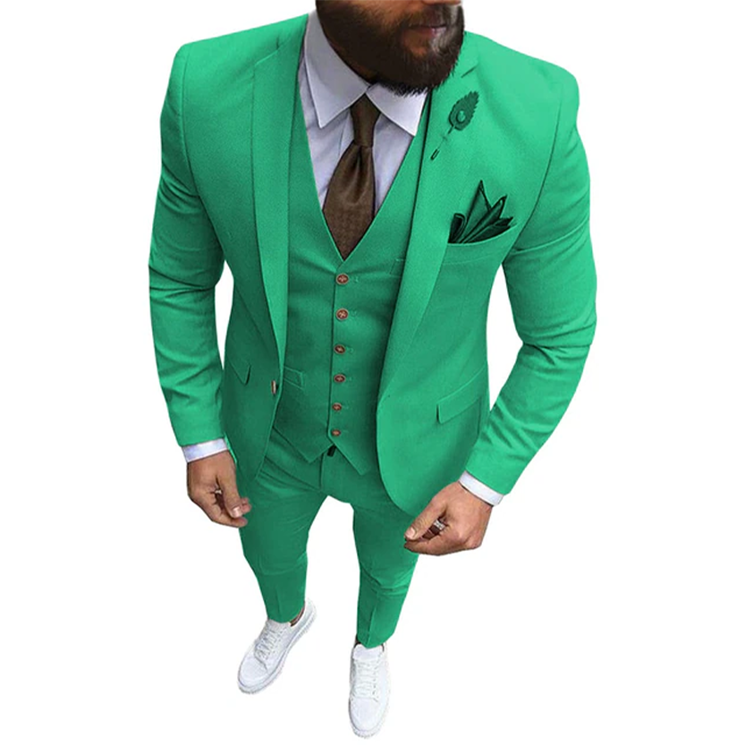 Funki Findz | Suits | Men's Formal Wedding Attire | 3 Pcs Slim Fit