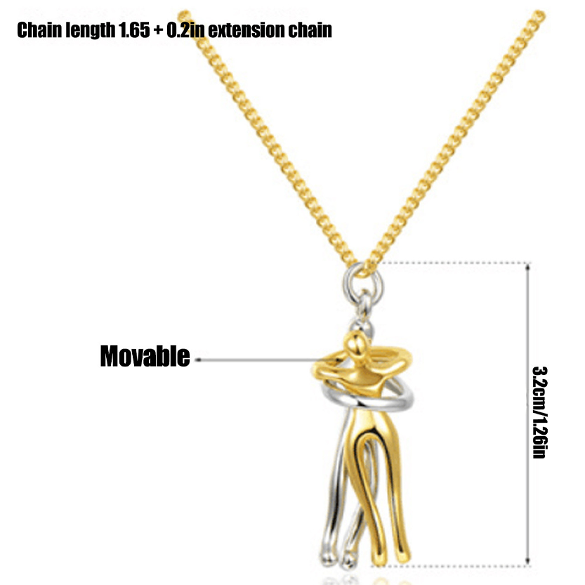 Funki Findz | Necklaces | Unisex Hugging Pendant Necklace