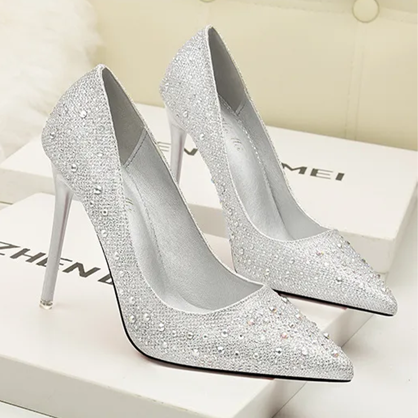 Funki Findz | Shoes | Women's Rhinestone Sparkly Prom Shoes