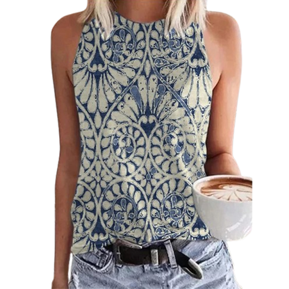 Funki Findz | Shirts | Women's Paisley 3D Print Retro Tank Tops