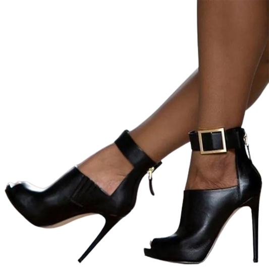 Funki Findz | Shoes | Women's High Buckle Strap Stiletto Sandal
