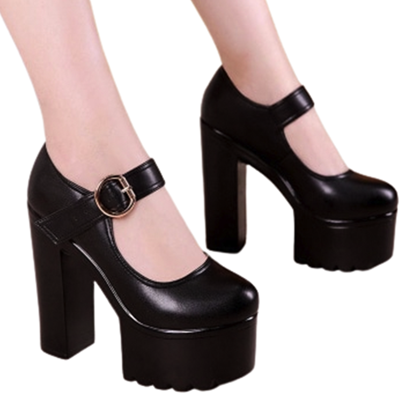Funki Findz | Shoes | Women's Block Heel Platform Mary Janes