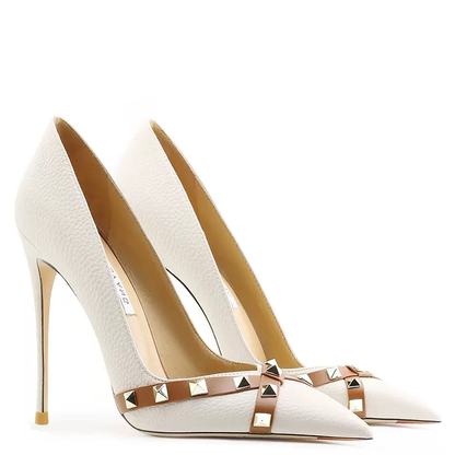 Funki Findz | Shoes | Women's Luxury Leather Rivet Stilettos