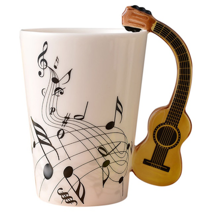 Funki Findz | Mugs | Guitar Handle Mug | Hand-Painted Cups