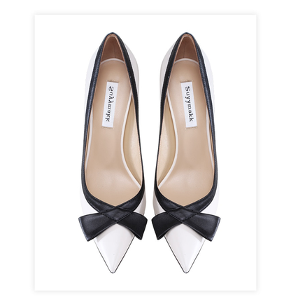 Funki Findz | Shoes | Women's Luxury Leather Bow Knot Stilettos