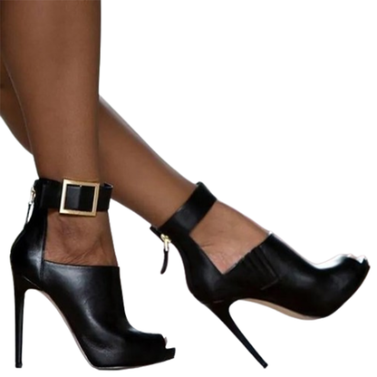 Funki Findz | Shoes | Women's High Buckle Strap Stiletto Sandal