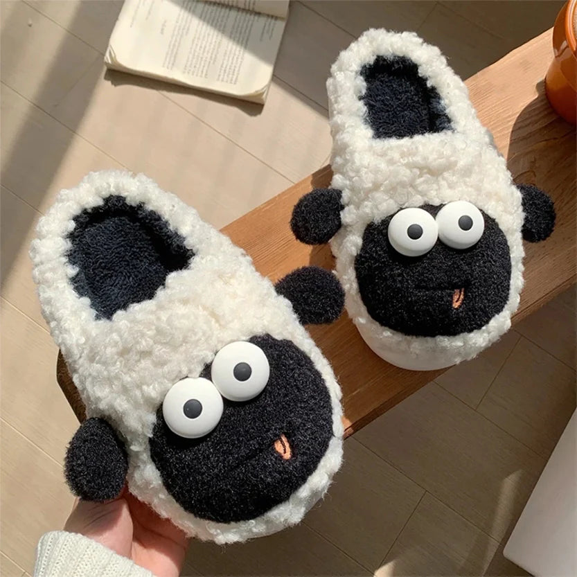 Funki Findz | Shoes | Women's Cute Little Sheep Cotton Slippers