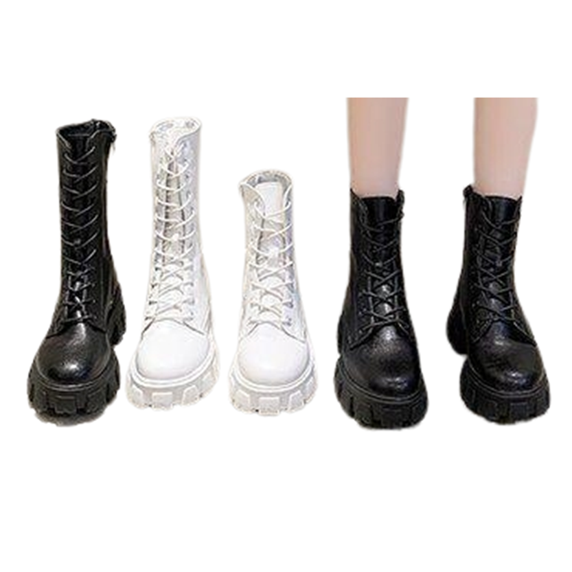 Funki Findz | Boots | Women's Lace-up Chunky Combat Boots