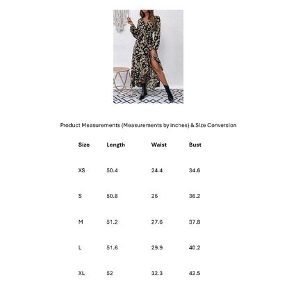 Funki Findz | Dresses | Women's Leopard Print Long  Dress