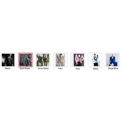 Funki Findz | Suits | Men's Formal Wedding Attire | 3 Pcs Slim Fit