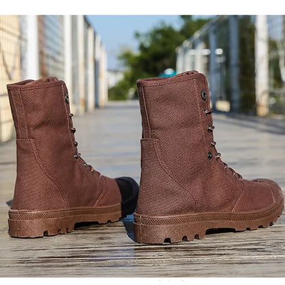 Funki Findz | Boots | Men's Canvas High Top Combat Boots