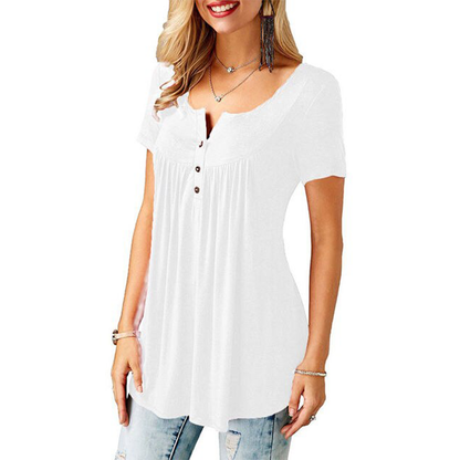 Funki Findz | Shirts | Women's Short Sleeve Loose Casual Blouse