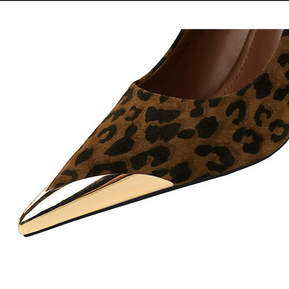 Funki Findz | Shoes | Women's Leopard Print Stilettos Metal Heel