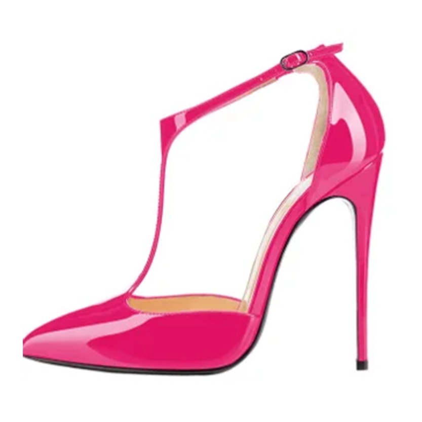 Funki Findz | Shoes | Women's Patent High Heel T-Strap Stilettos