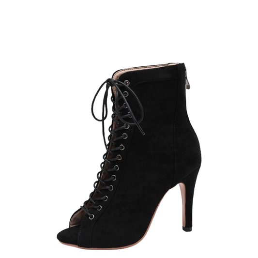 Funki Findz | Boots | Women's Lace-up Suede Sole Dance Shoes