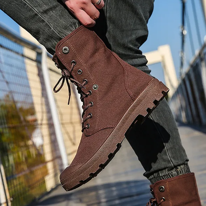 Funki Findz | Boots | Men's Canvas High Top Combat Boots