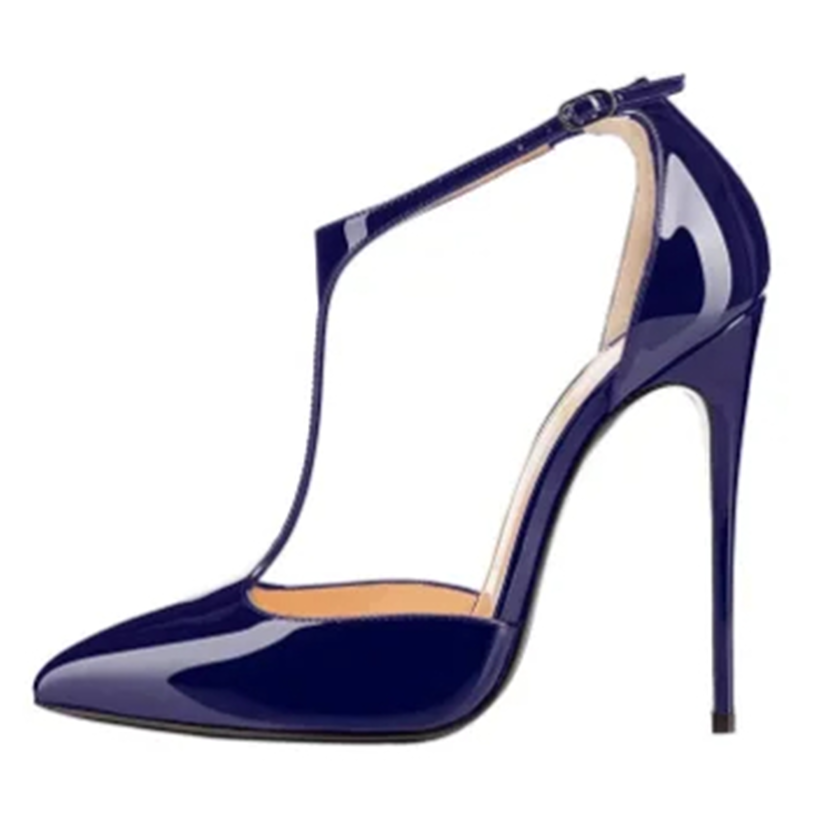 Funki Findz | Shoes | Women's Patent High Heel T-Strap Stilettos
