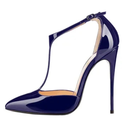 Funki Findz | Shoes | Women's Patent High Heel T-Strap Stilettos