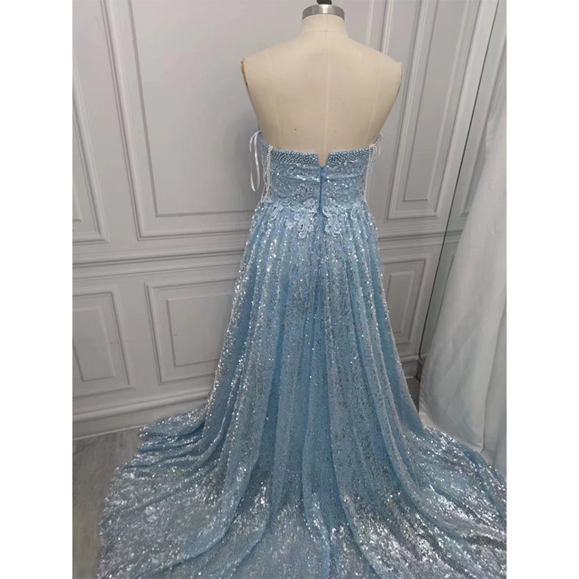 Funki Findz | Dresses | Women's Sequin Tulle Long Prom Dress