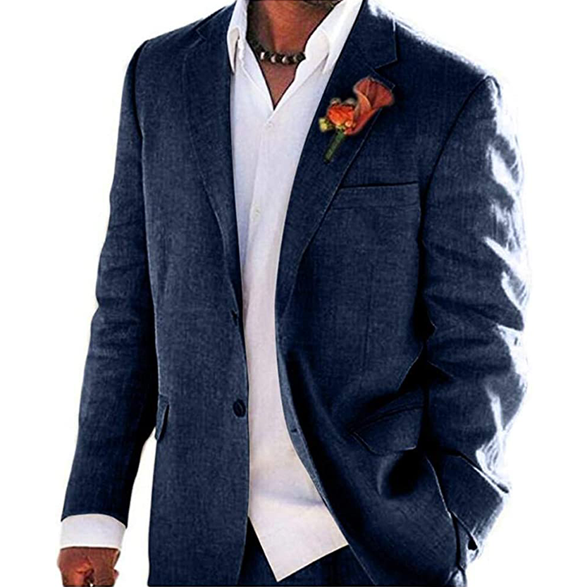Funki Findz | Suits | Men's 2 Pcs Linen Beach Wedding Suit