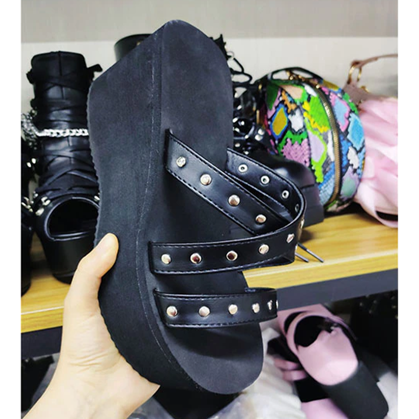 Funki Findz | Shoes | Women's Gothic Platform Wedge Sandals