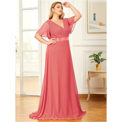 Funki Findz | Dresses | Women's Elegant Chiffon Evening Dress