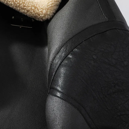 Funki Findz | Jackets | Men's Faux Leather and Sheepskin Jacket