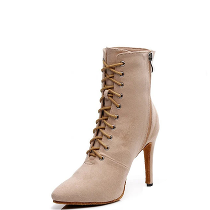 Funki Findz | Boots | Women's Lace-up Suede Dress Boots