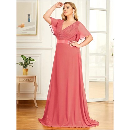 Funki Findz | Dresses | Women's Elegant Chiffon Evening Dress