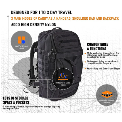Funki Findz | Bags | Duffle Bags | Large Travel Bag | 40L 60L 80L