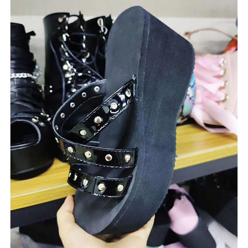 Funki Findz | Shoes | Women's Gothic Platform Wedge Sandals
