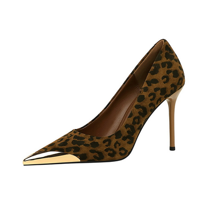 Funki Findz | Shoes | Women's Leopard Print Stilettos Metal Heel