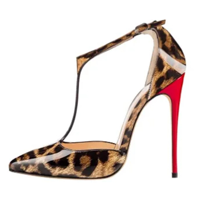 Funki Findz | Shoes | Women's Patent High Heel T-Strap Stilettos