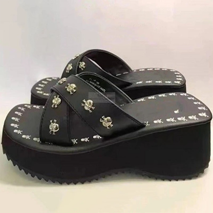 Funki Findz | Shoes | Women's Gothic Platform Wedge Sandals
