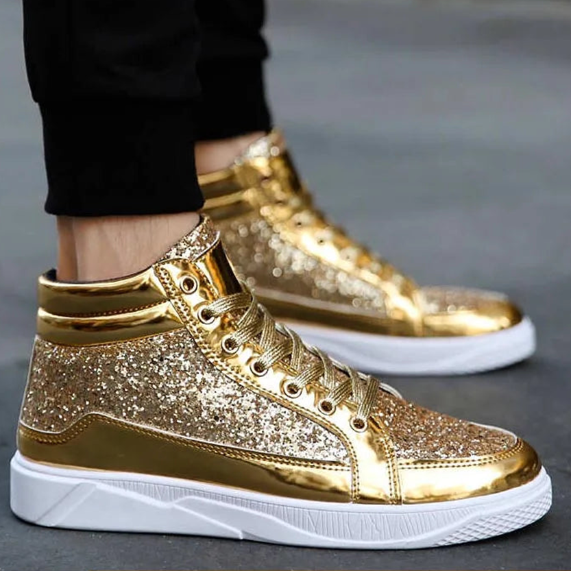 Funki Findz | Boots | Men's Women's Bling Lace Up Sneakers