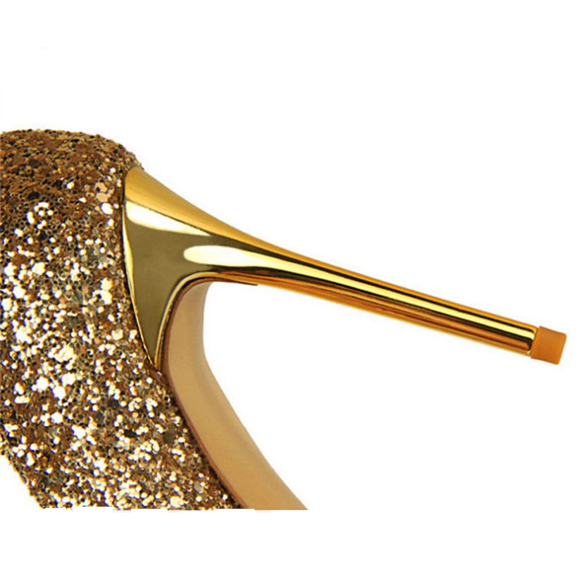 Funki Findz | Shoes | Women's High Heel Glitter Prom Pumps