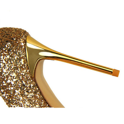 Funki Findz | Shoes | Women's High Heel Glitter Prom Pumps
