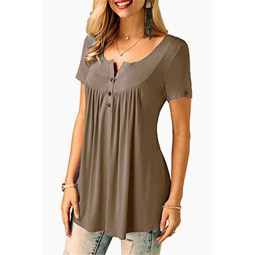 Funki Findz | Shirts | Women's Short Sleeve Loose Casual Blouse