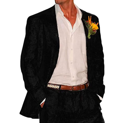 Funki Findz | Suits | Men's 2 Pcs Linen Beach Wedding Suit