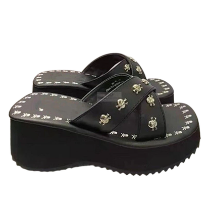 Funki Findz | Shoes | Women's Gothic Platform Wedge Sandals