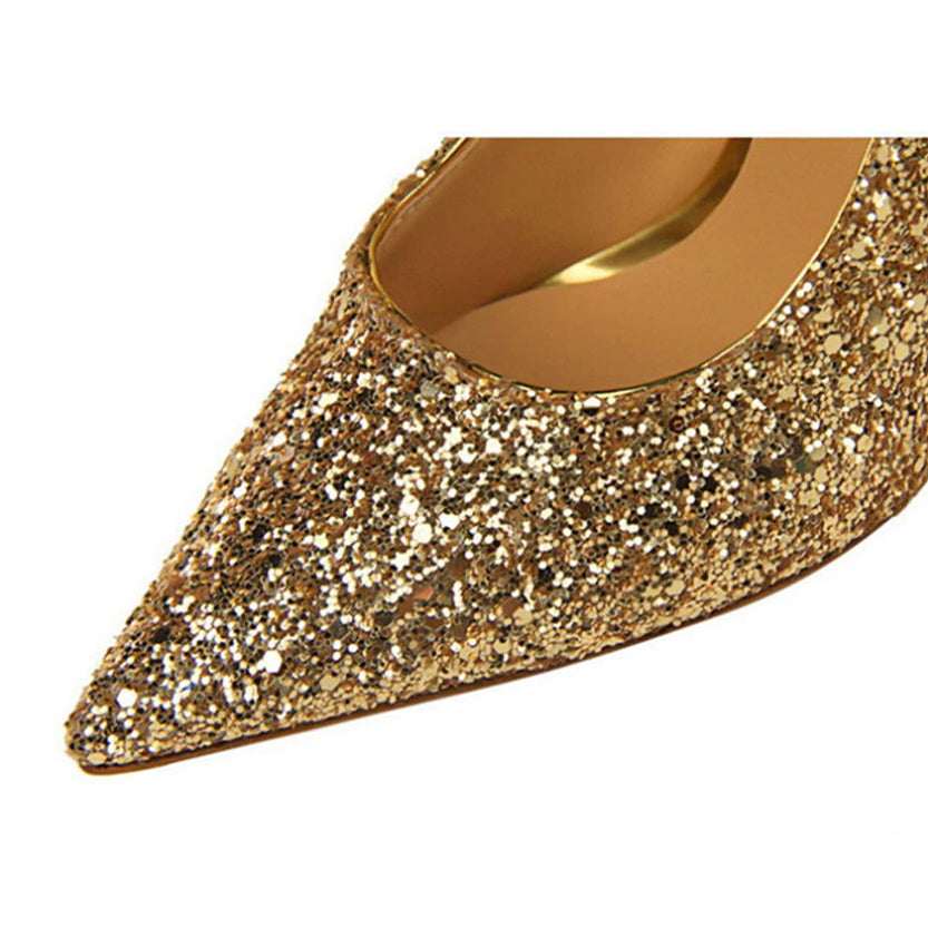 Funki Findz | Shoes | Women's High Heel Glitter Prom Pumps