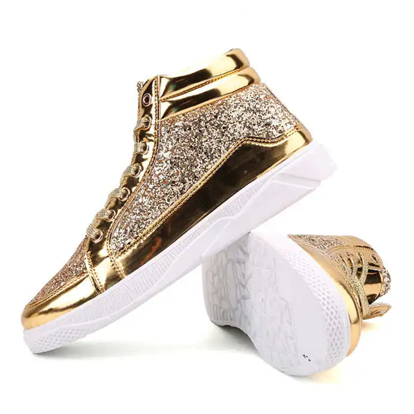 Funki Findz | Boots | Men's Women's Bling Lace Up Sneakers