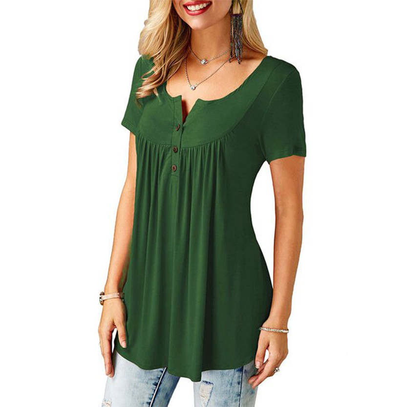 Funki Findz | Shirts | Women's Short Sleeve Loose Casual Blouse